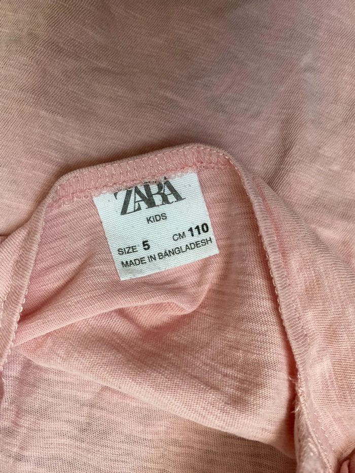 Teeshirt rose Zara - 5 ans - photo numéro 5