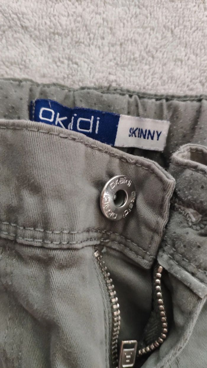 Jean skinny 8 ans okaidi vert - photo numéro 2