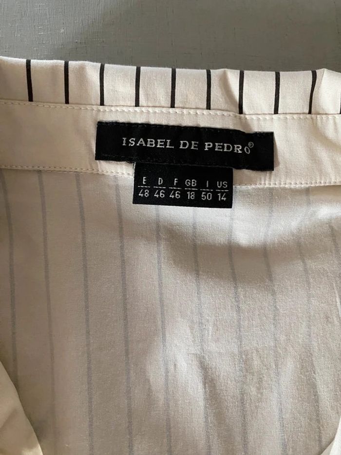 Chemise Isabel De Pedro beige avec la statue de la liberté taille 46 - photo numéro 9