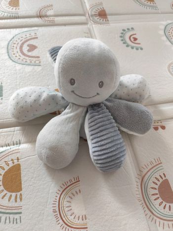 Peluche multi activité poulpe pieuvre Nattou