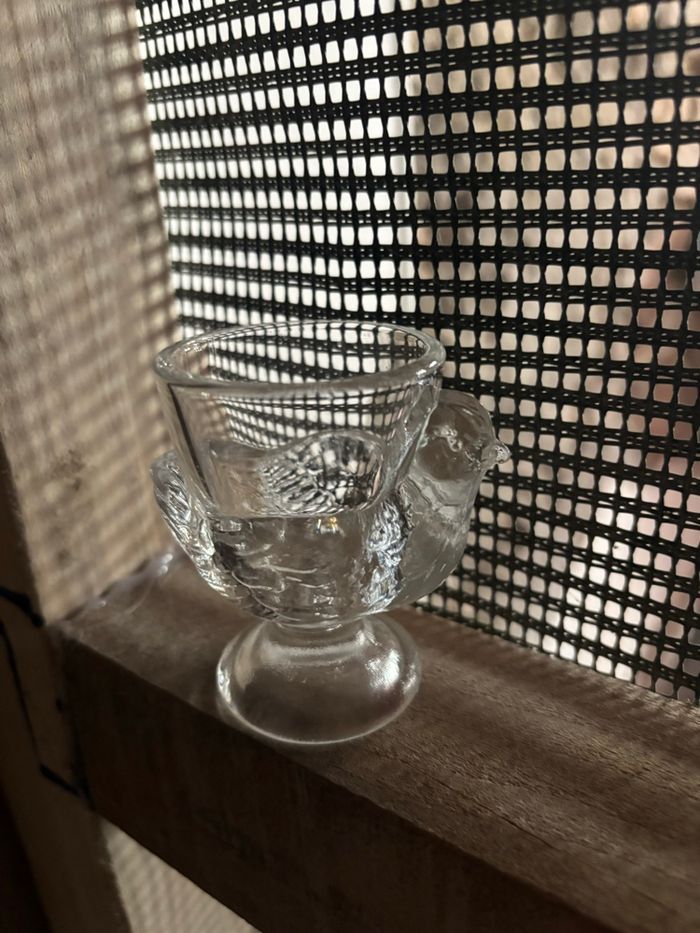 Coquetier vintage christal d’arques - photo numéro 2