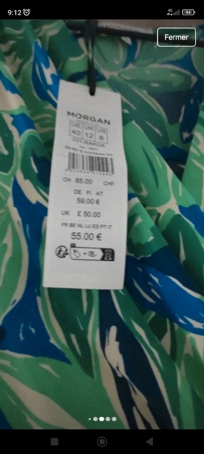 Robe imprimée Neuve avec étiquette Morgan - photo numéro 6