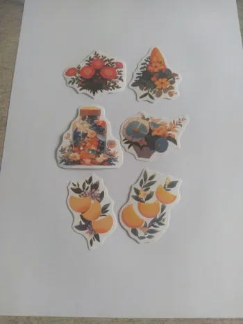 Lot de stickers fleurs
