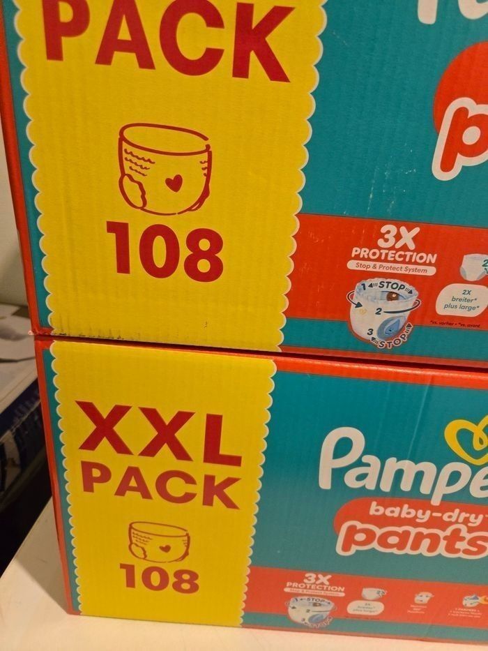 216  couches pampers baby dry pants taille 4 pants - photo numéro 2