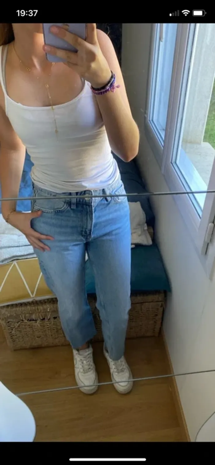 Jean droit femme taille 34