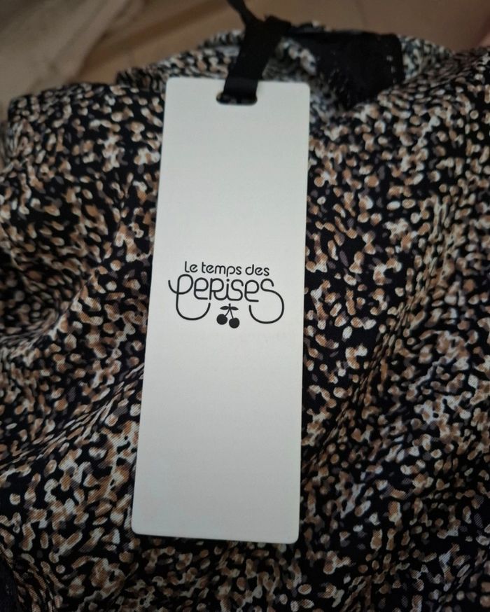 Robe manches longues noire blanche beige Le Temps des Cerises - photo numéro 4