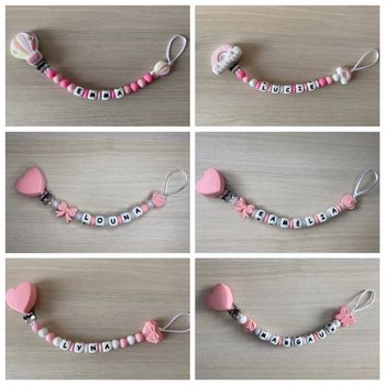 Attache tétine personnalisée 