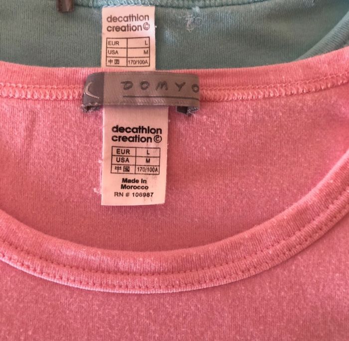 Lot 2 débardeurs Domyos taille L - photo numéro 2