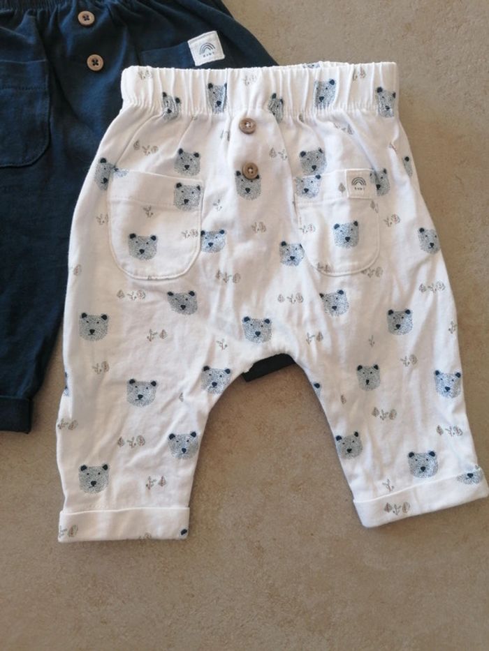 Lot de 2 sarouels bébé 3 mois la redoute - photo numéro 2