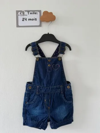 Salopette en jean - taille 24 mois 🌸