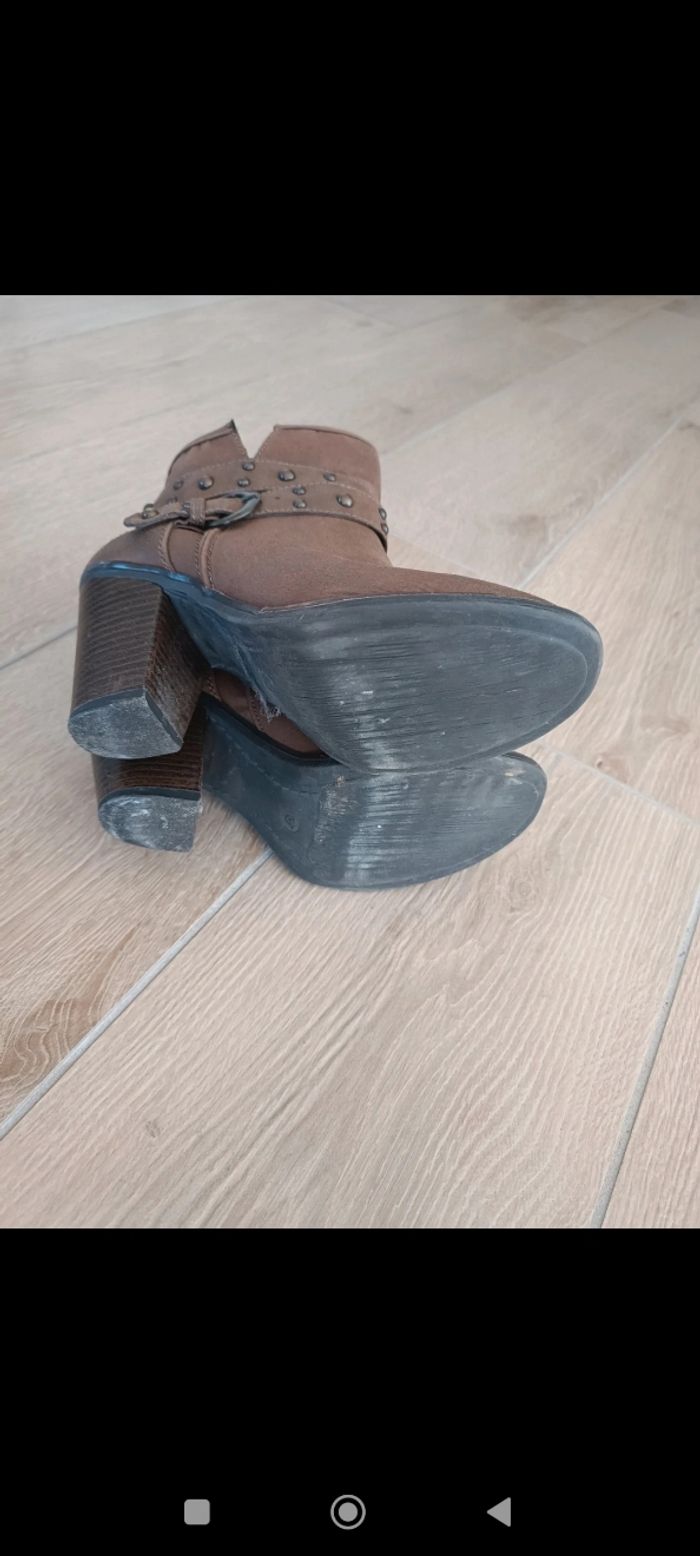 Bottines marron Bata 37 - photo numéro 7