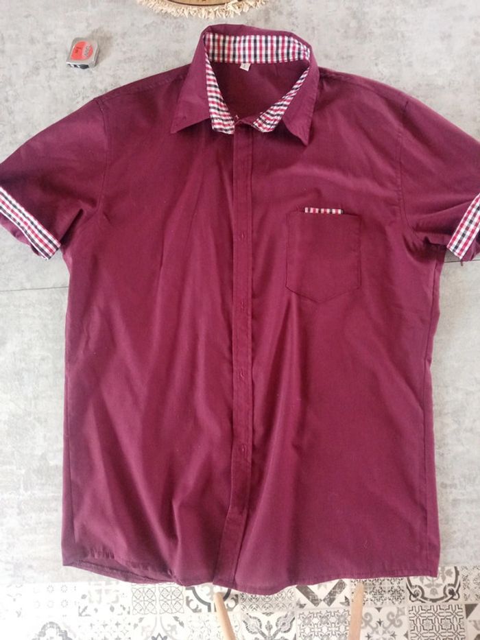 Chemise manche courte homme taille L - photo numéro 2