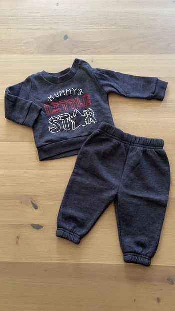 Ensemble jogging gris primark 3/6 mois