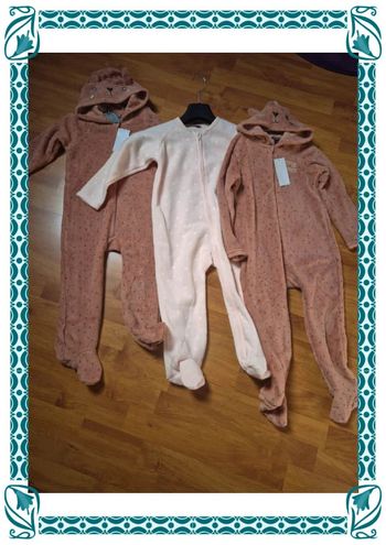 Lot de 3 pyjamas polaire neuf 36 mois