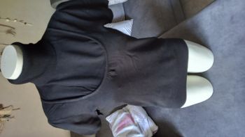 Pull col roulé noir