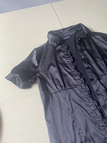 Belle chemise noir satin