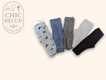 Lot de Leggings H&m – 3-6 mois / 62 cm – Gris – ERBUL-1