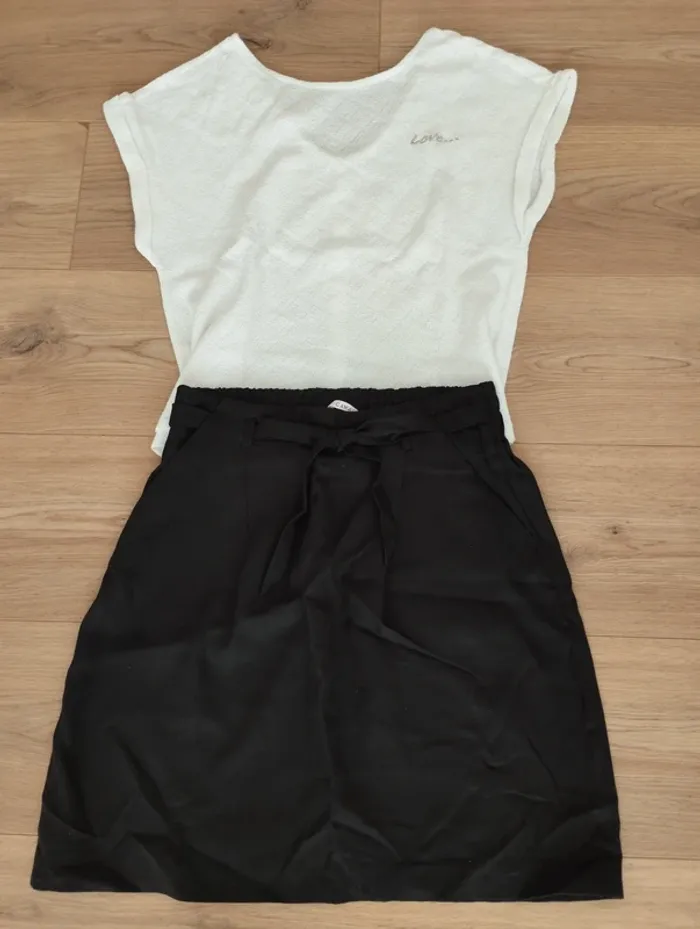 Jupe noire camaïeu 36