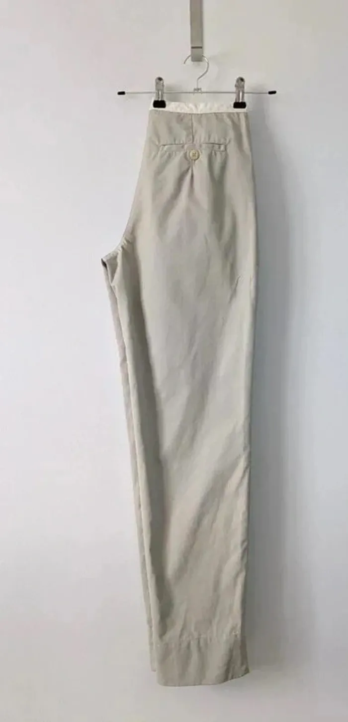Pantalon d'été vintage en coton - Bensimon - taille 38 - photo numéro 2