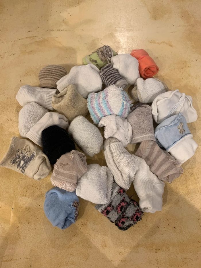 Gros lot chaussettes bébé naissance