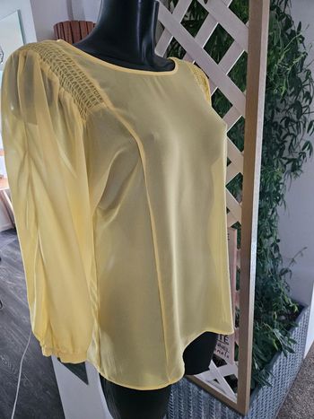 Yessica blouse jaune en voile taille 38