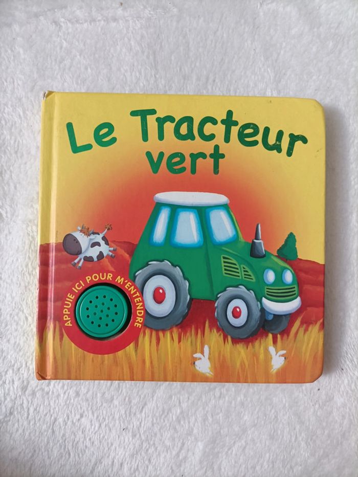 Tracteur vert Livre pour enfant