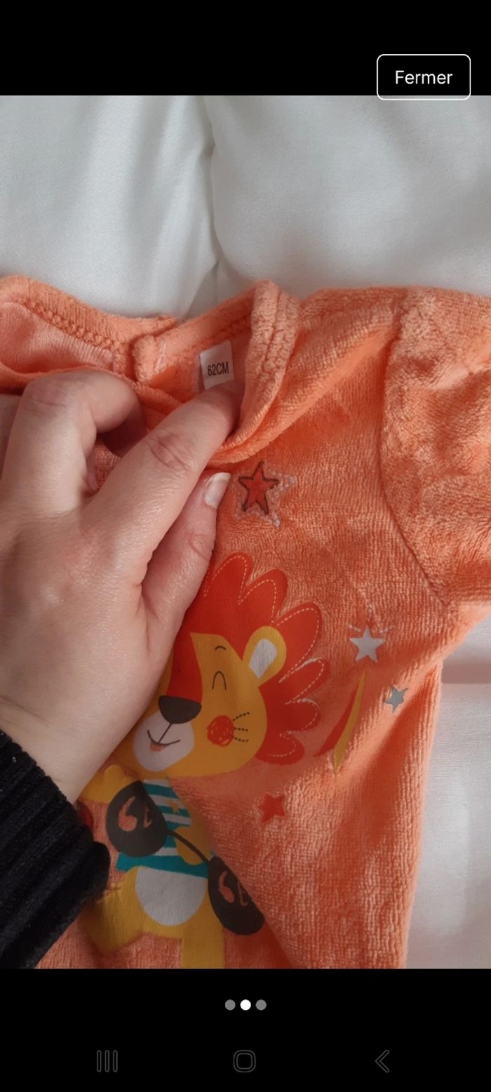 Pyjama bébé mixte 3 mois - photo numéro 2