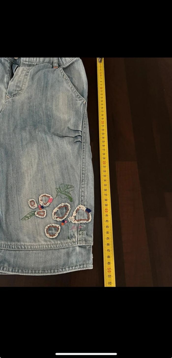 Short jean enfant fille parfait état taille 10 ans 100% coton - photo numéro 4