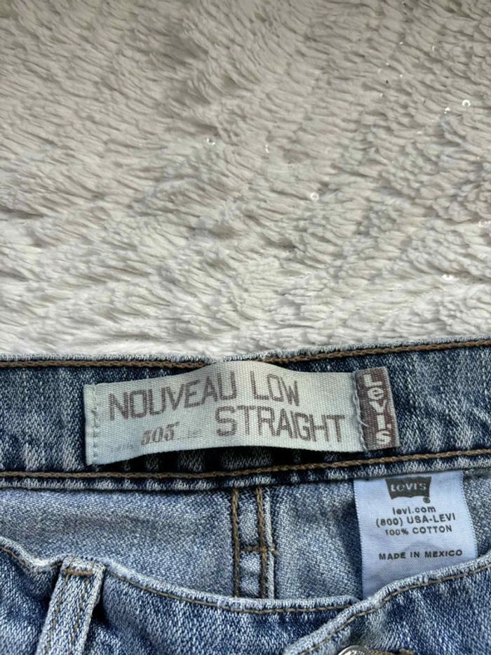 Jean Levi’s femme 505 nouveau low straight droit bleu clair XL/42 W32 Mexico 2000s rare us - photo numéro 8