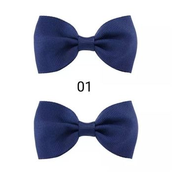 Lot de 2 barettes nœud papillon 01