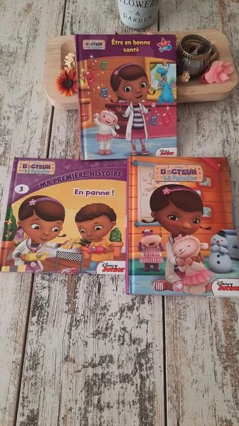 Lots de 3 livres Docteur la peluche