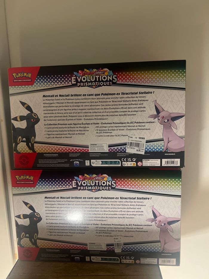 Jeu de cartes Pokémon - [SCELLE] collection premium EV 8.5 avec figurine évolution prismatique - photo numéro 6