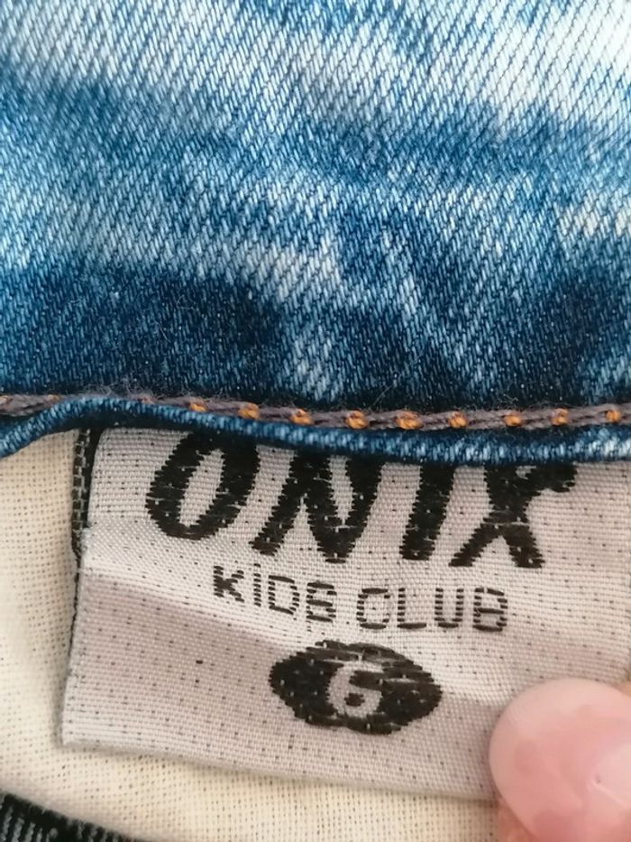 Short en jeans brodé et strass 6ans - photo numéro 5