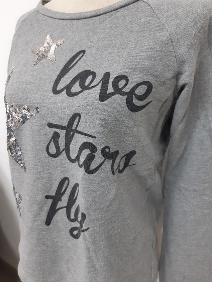 Pull gris étoiles - photo numéro 5
