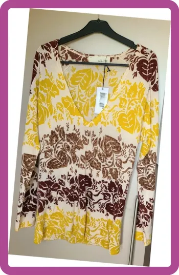Joli pull mi saison Allude XL, neuf