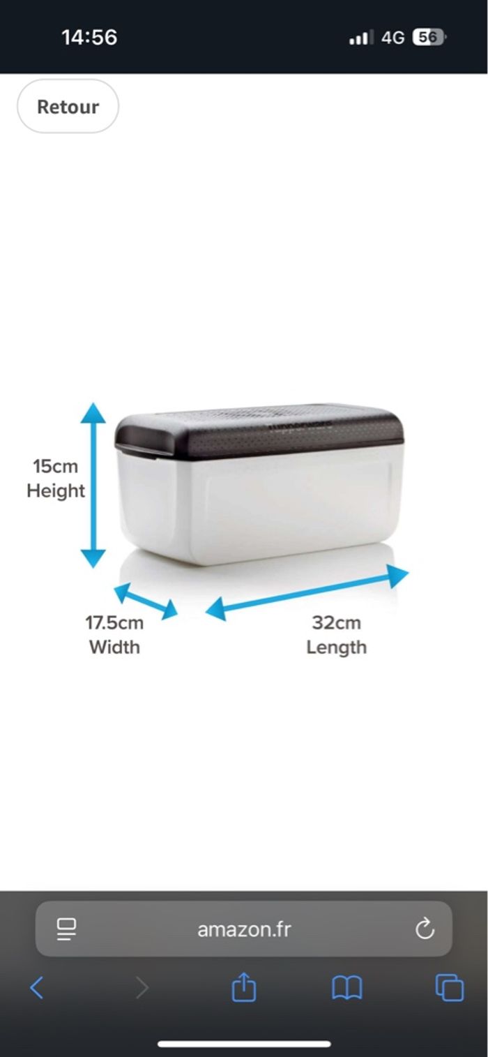 Boîte à pain Tupperware neuve - photo numéro 5