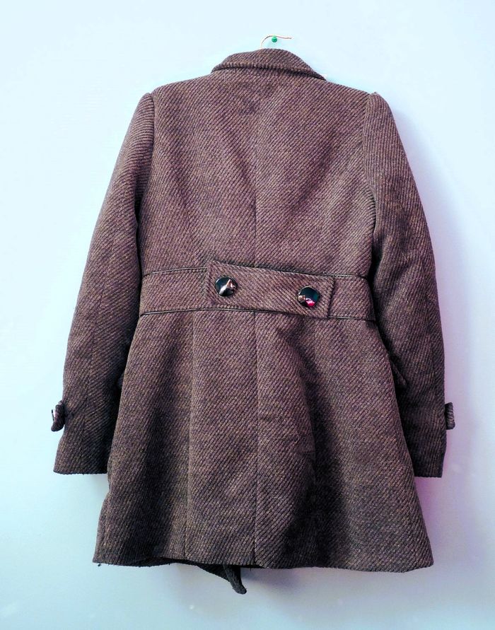 Manteau Femme Akoz S 36 gris chiné TBE - photo numéro 2