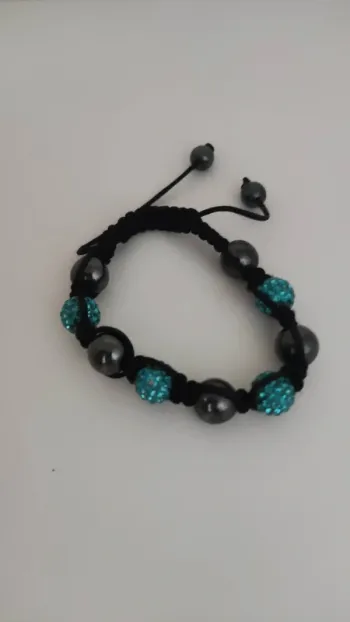 Bracelet shamballa bleu