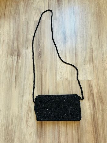 Sac noir à bandoulière à paillettes Boutique Indépendante 