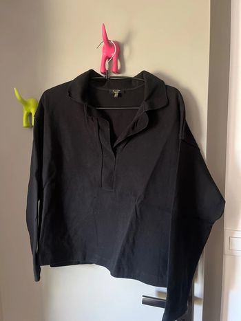 Pull fin manches longues avec col