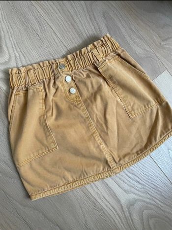 Jupe jean moutarde fille TAO 8 ans