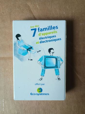 Jeu 7 familles écosystème sous blister
