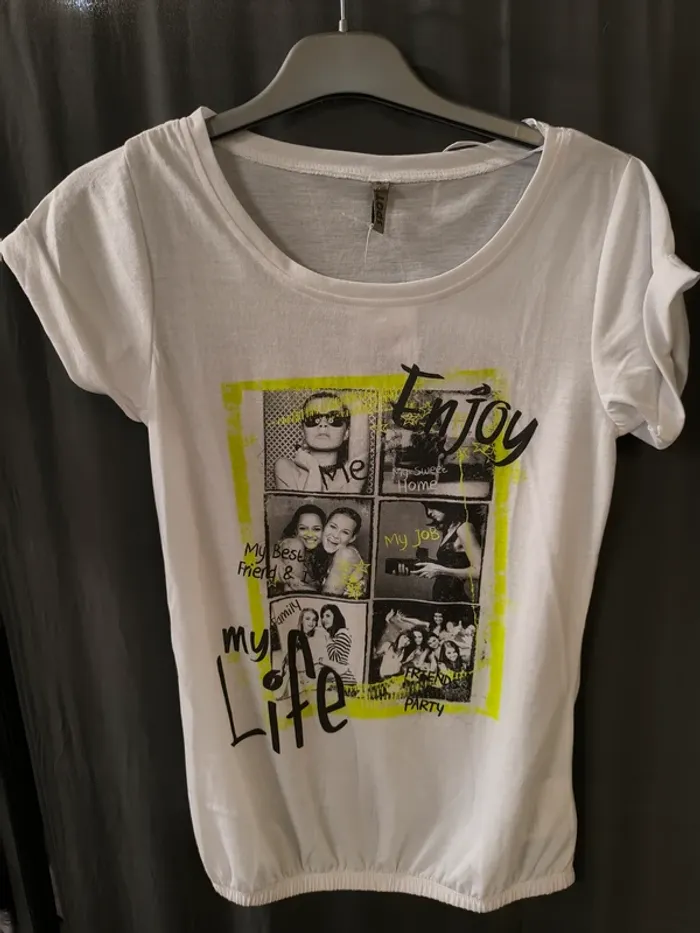 245677 tee-shirt MC blanc femme 38/40 spot