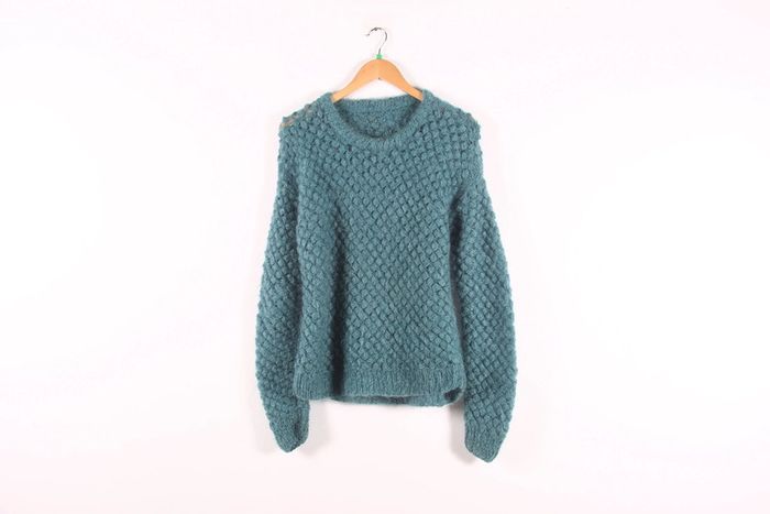 Pull vintage 70-80's en laine et mohair (#240010)