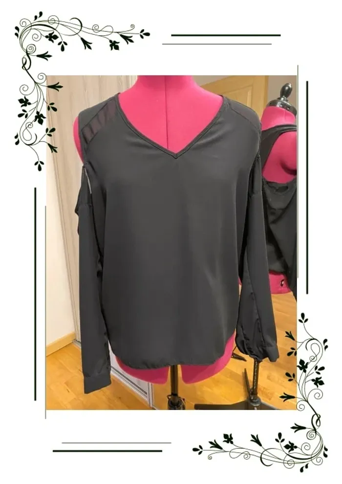 ASOS Blouse black, Femme, Taille: 38, Noir