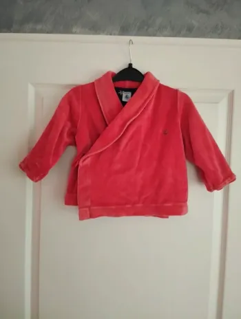 * Manteau chaud rouge T3A Petit Bateau