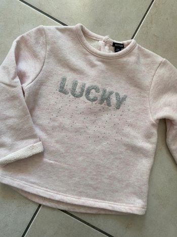 Pull fille rose Kiabi 24 mois