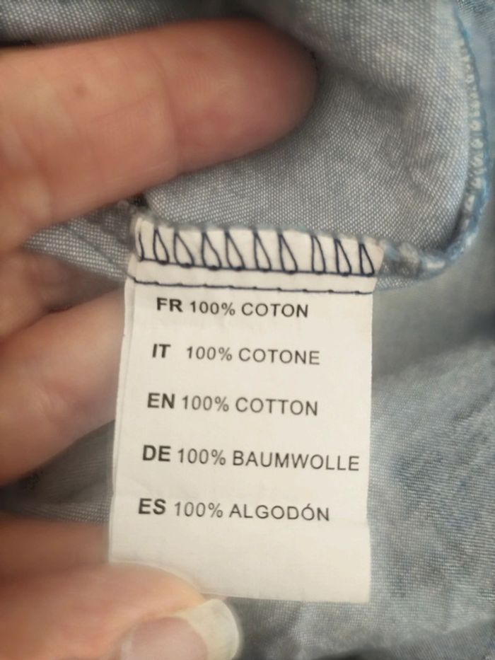Jolie blouse fine façon jean femme TL SJ paris - photo numéro 3