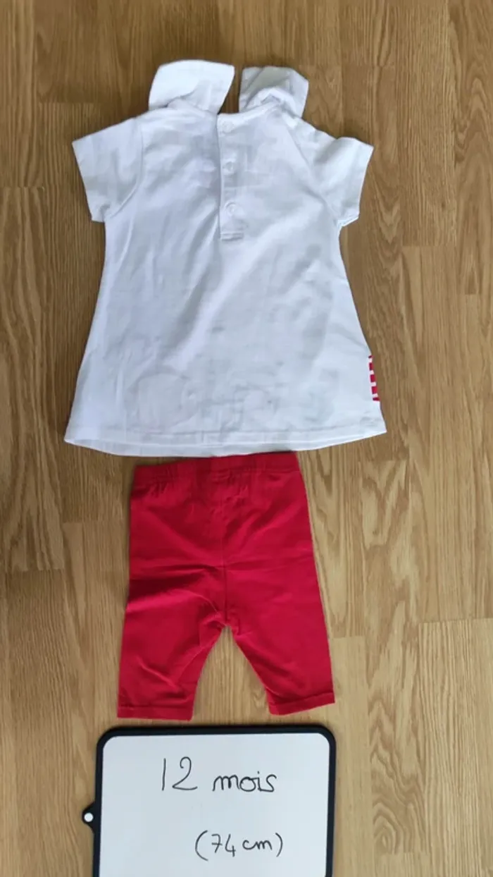 t-shirt + pantalon taille 12 mois - photo numéro 3
