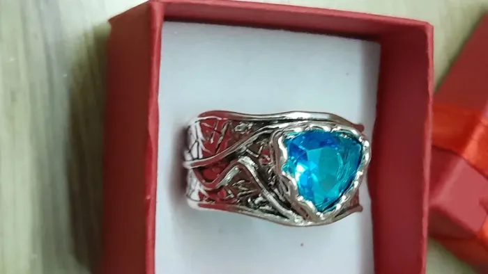Bague Boho unisexe plaquée argent, taille 60 - photo numéro 4